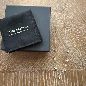 Dana Rebecca Ava Bea Station Necklace, white gold. Excellent used condition!!